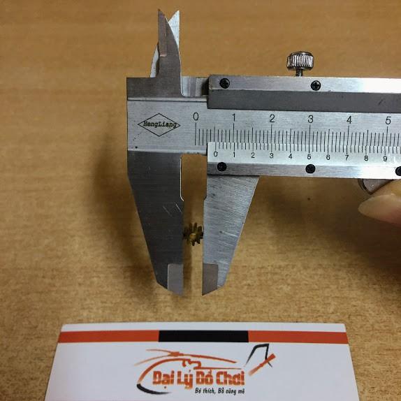 Bánh răng đồng 9 răng lỗ trục 2mm dùng để nối trục động cơ