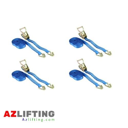 Dây tăng đơ 25mm 6 mét 1000kg móc J – dây xanh