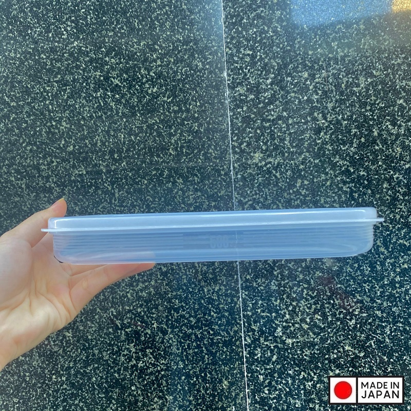 Hộp nhựa đựng thực phẩm nắp dẻo dáng dẹt, dáng cao Nakaya nội địa Nhật Bản