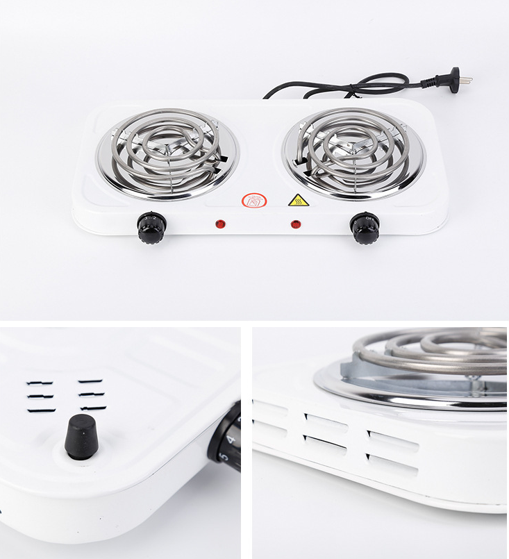 Bếp điện từ có thể điều chỉnh nhiệt độ Portable Electric 2000W Double Stove