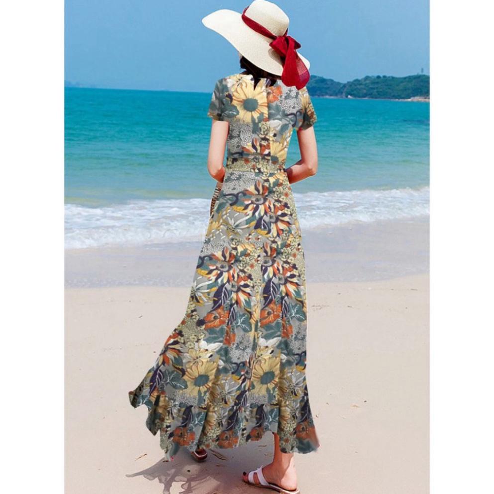 Đầm Váy Nữ Maxi Hoa Duyên Dáng - MH039