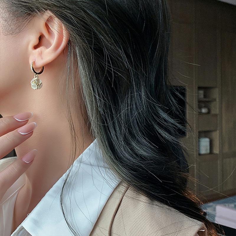 Khuyên Tai Bông Tai Nữ Hoa Đá Mắt Mèo Đẹp Ring House