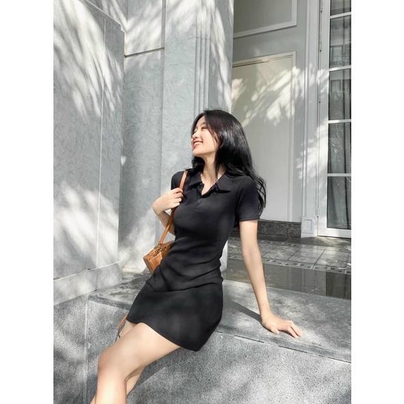 Đầm Cổ Bẻ Basic D040