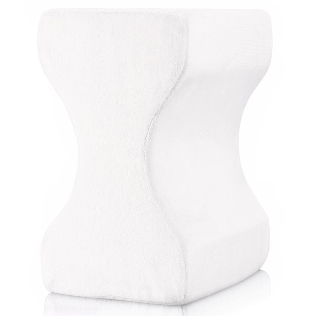 Knee Pillow for Hip, Back, Leg, Knee Pain, Side Sleepers Premium Memory Foam Contour Leg Pillow with Removable Cover