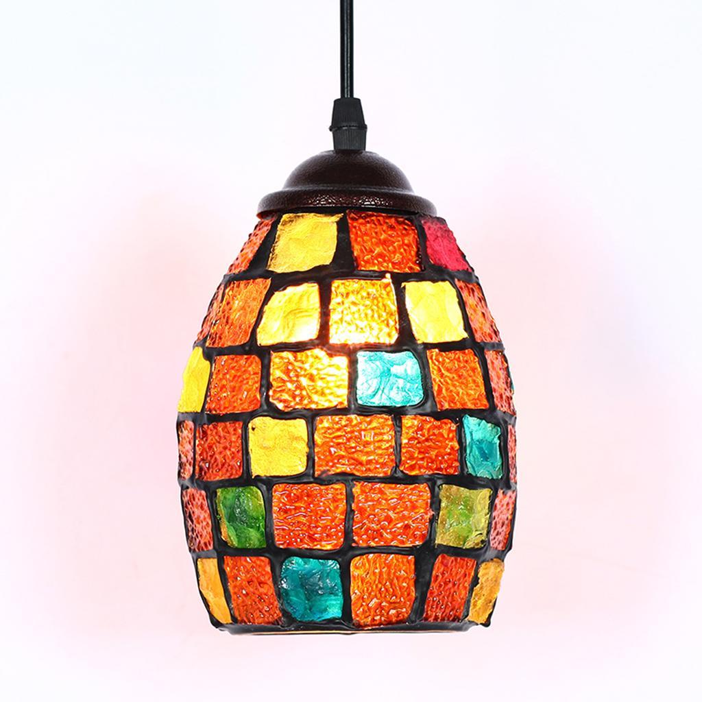 2Pcs Retro Colorful Ceiling Pendant Lamp Light Chandelier Shade Lampshade 1#