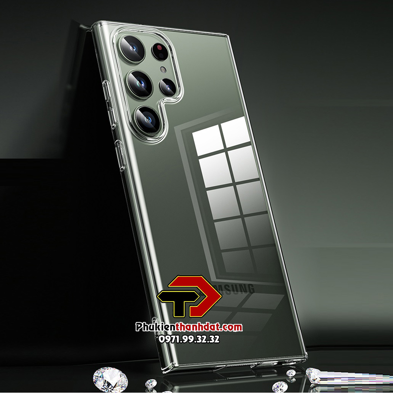 Ốp lưng trong suốt cho SamSung Galaxy S23 Ultra chính hãng Memumi  - Hàng chính hãng