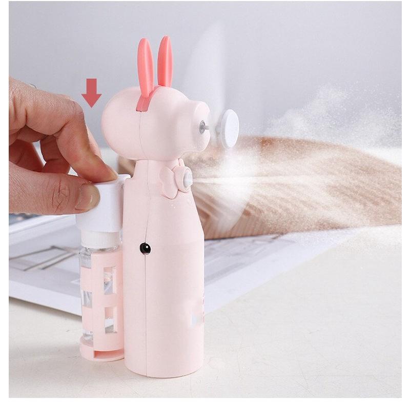 2000mAh Portable Water Spray Mist Fan Electric USB Rechargeable Handheld Mini Fan Cooling Air Conditioner Humidifier for Outdoor