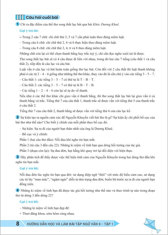Sách - Hướng Dẫn Học Và Làm Bài Tập Ngữ Văn 9 - Bộ Sách Cánh Diều - ndbooks