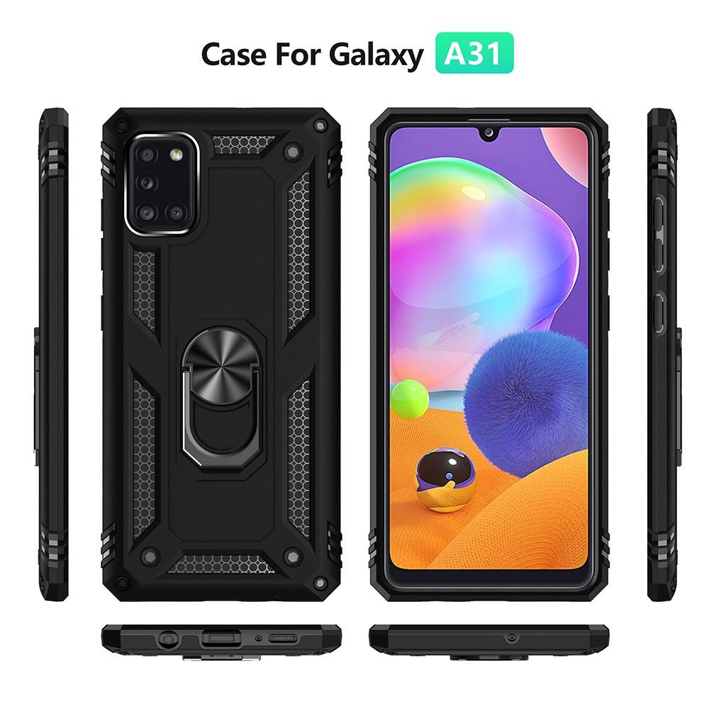 Ốp lưng cho Samsung A31 chống sốc 2 lớp kèm nhẫn iring làm giá đỡ