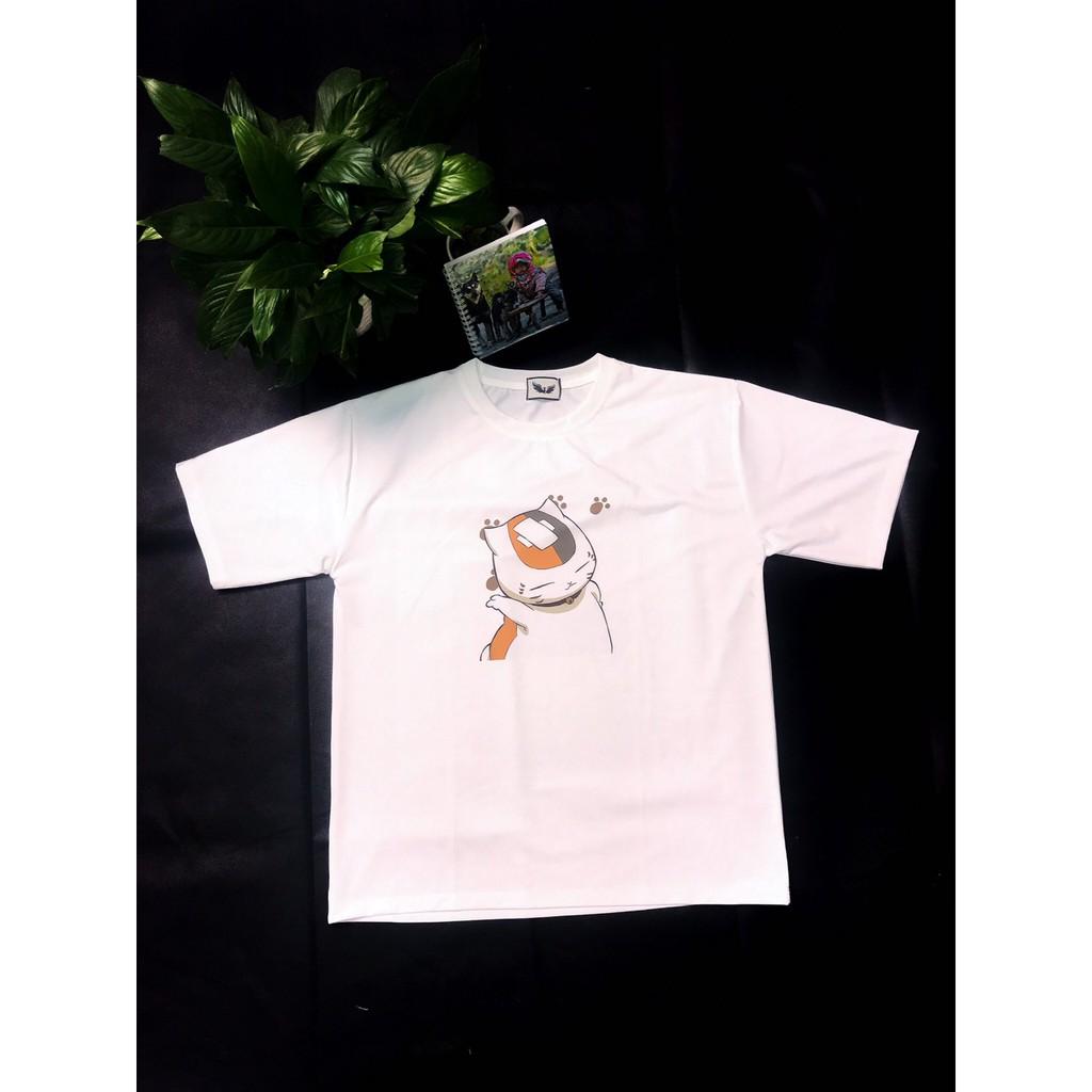 Áo Thun Unisex Form Rộng Tay Lỡ In Hình Mèo Mẫu 2