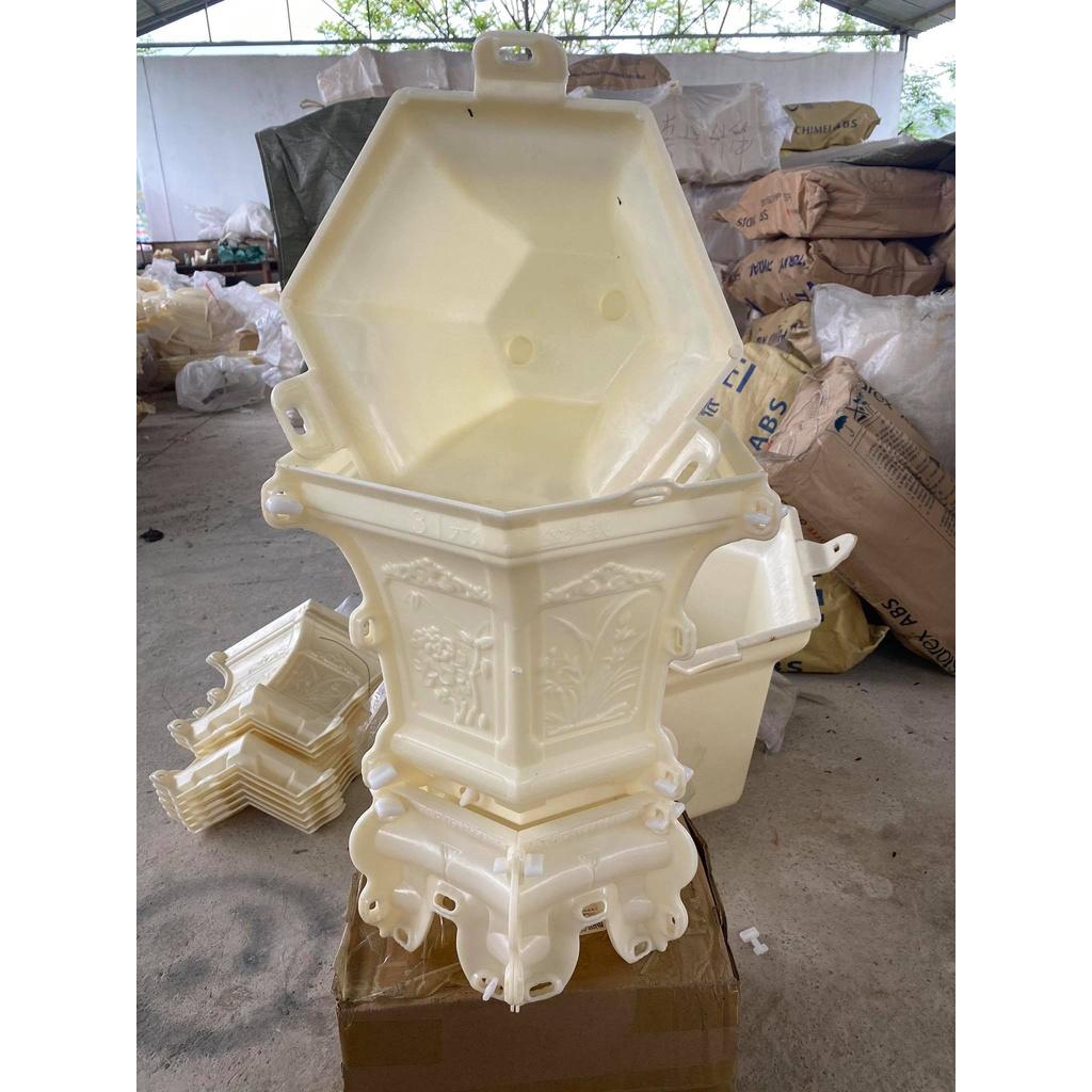 Khuôn đúc chậu lục giác 31 và chân đôn chất liệu nhựa ABS