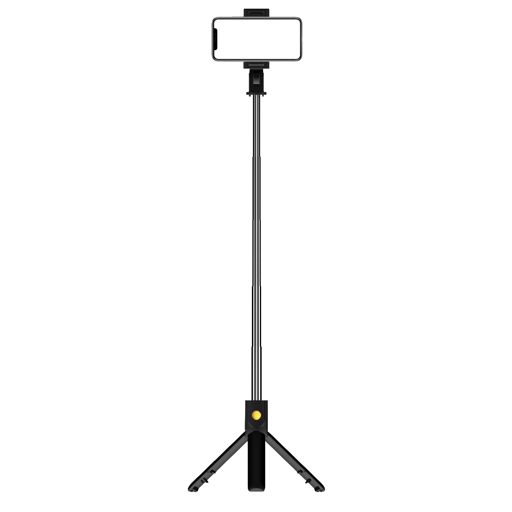 Gậy selfie tripod K07 gậy nối dài mini tripod có remote tháo rời cho smart phone giá đỡ điện thoại selfie Màu sắc: Đen