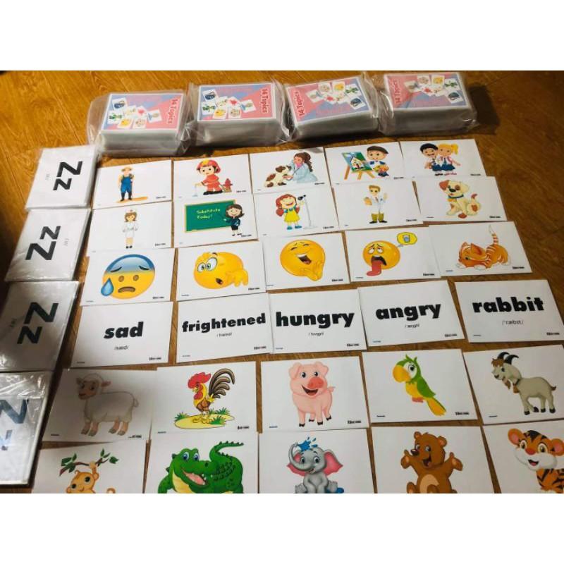 Flashcard 14 chủ đề khổ A5 ép plastic