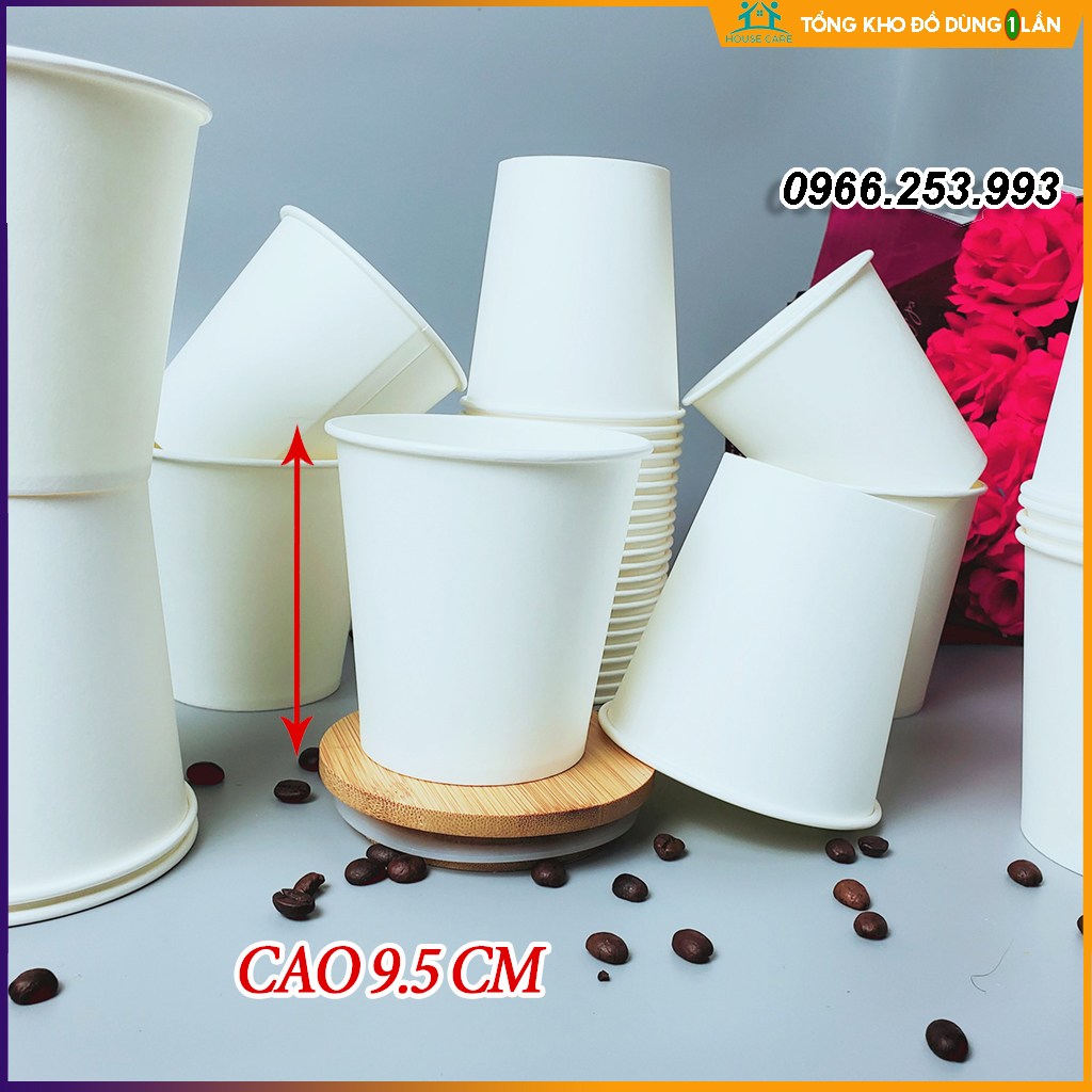Set 50 Cốc giấy 390ml hàn quốc cao cấp size 13OZ hàng cao cấp xuất khẩu Hàn Quốc