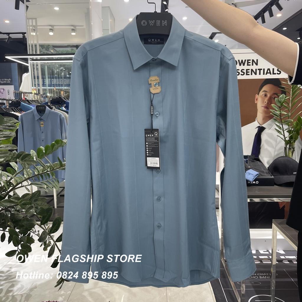 Áo Sơ mi Owen nam dài tay dáng Slimfit sợi Sồi mềm mịn mát Mã AS220952D