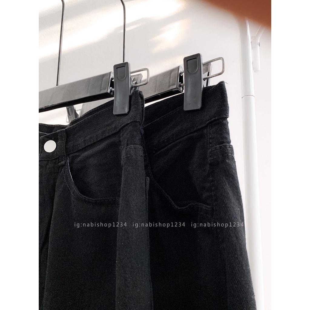 Quần Ống Rộng Suông Nữ Lưng Cao Vải Jeans Loang Màu Mã 5057 + 5030 (ẢNH THẬT) - Nabishop1234