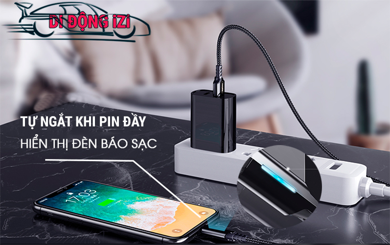 Cáp Sạc Cho iPhone Tự Ngắt Remax RC-123i - Cáp Sạc Cho iPhone, iPad Có Đèn Cho iPhone, iPad - Hàng Chính Hãng