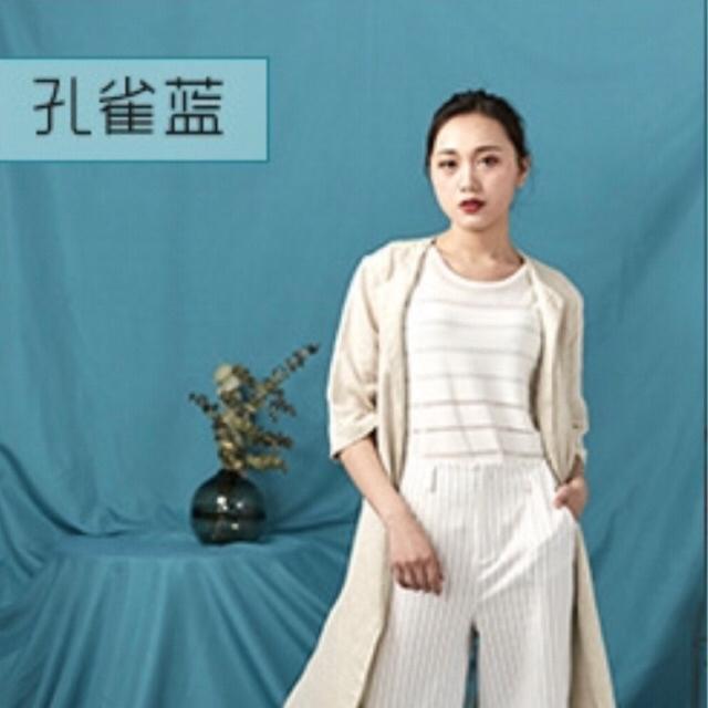 Phông nền chụp ảnh vải trơn chụp Lookbook hoặc livestream khổ lớn (Tặng 4 móc treo)