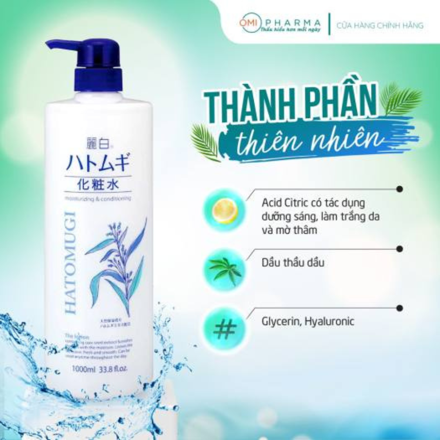 Nước dưỡng ẩm & làm sáng da Reihaku Hatomugi Lotion