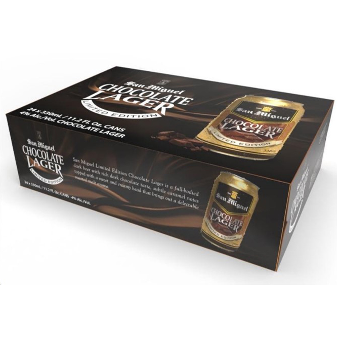 Thùng 24 lon Bia San Miguel Limited Edition Chocolate Lager 330 ml