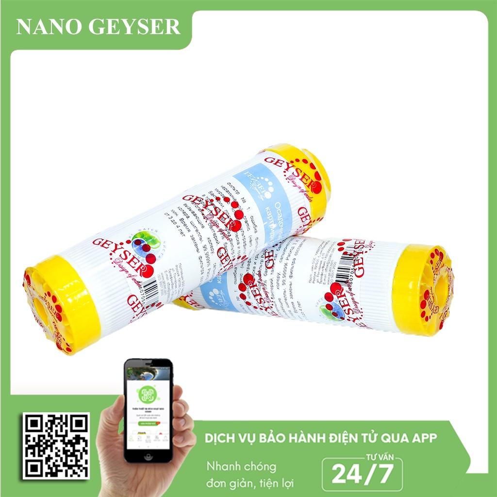 Bộ 3 lõi lọc nước 123 dùng cho các dòng máy NANO, Lõi PP.2IN1.GAC, Cation, Aragon - Hàng Chính Hãng