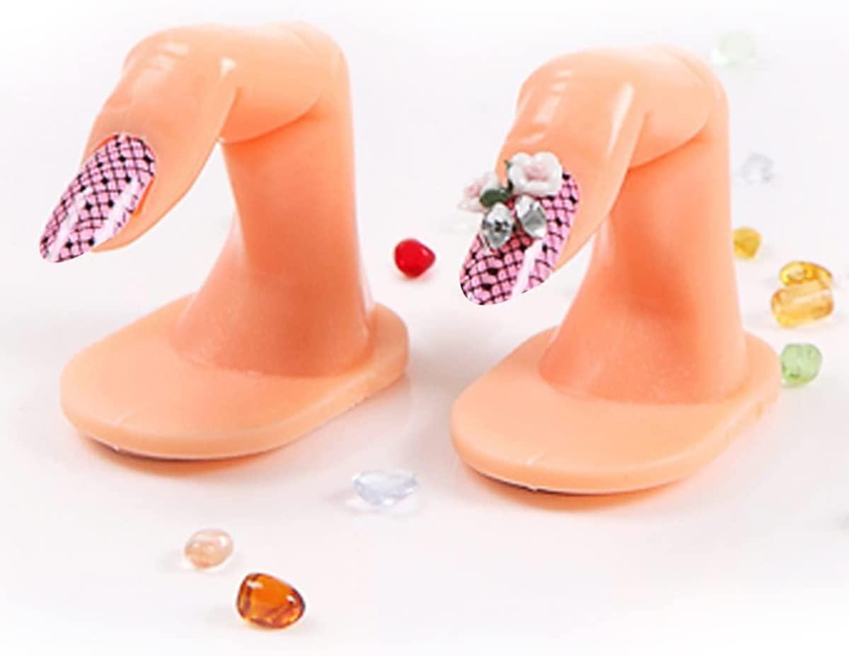 Ngón tay làm móng giả, 10 miếng móng tay ngón tay thực tế Hiển thị mô hình ngón tay bằng nhựa để thực hành nghệ thuật móng tay