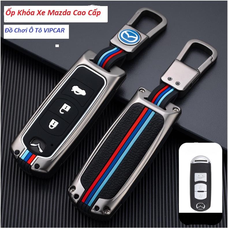 Ốp Khóa Mazda 2,3,6,CX-3,CX-5,CX-8 Chất Liệu Metal Cao Cấp Không Gỉ