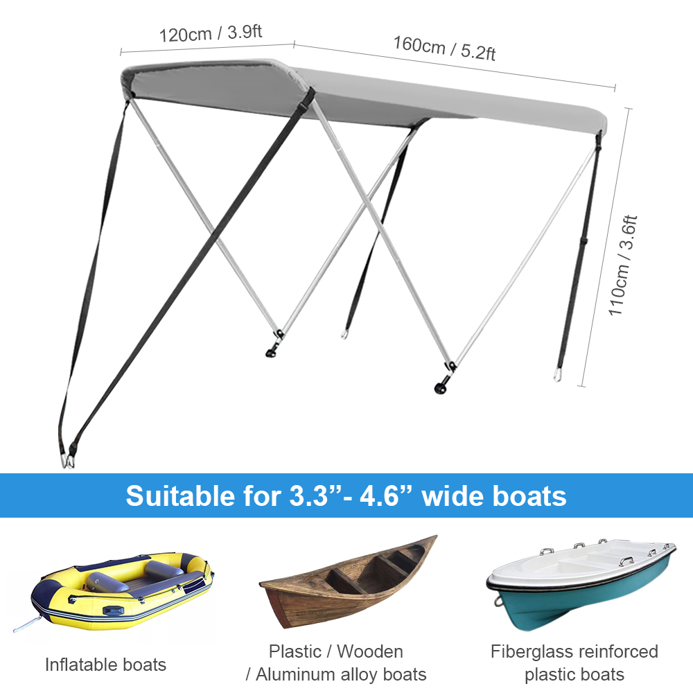 Mái hiên che nắng Chống thấm nước Chống tia UV cho Thuyền Kayak