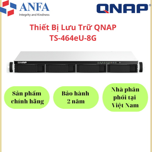 Thiết Bị Lưu Trữ Qnap TS-464eU-8G-Hàng chính hãng