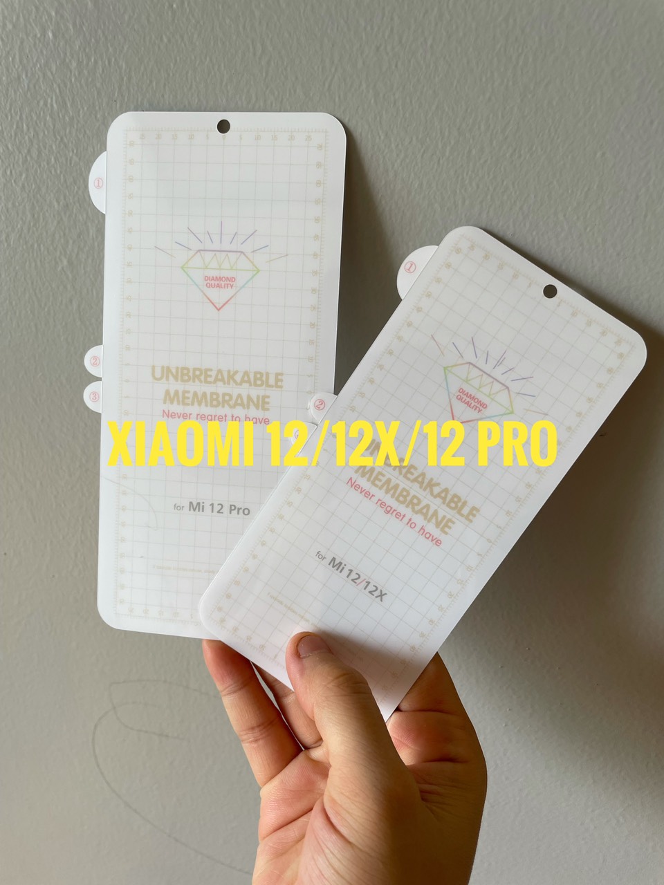 Bộ 2 miếng Dán dẻo PPF mặt trước cho Xiaomi 12/12X , Xiaomi 12 Pro ( 2 miếng dán