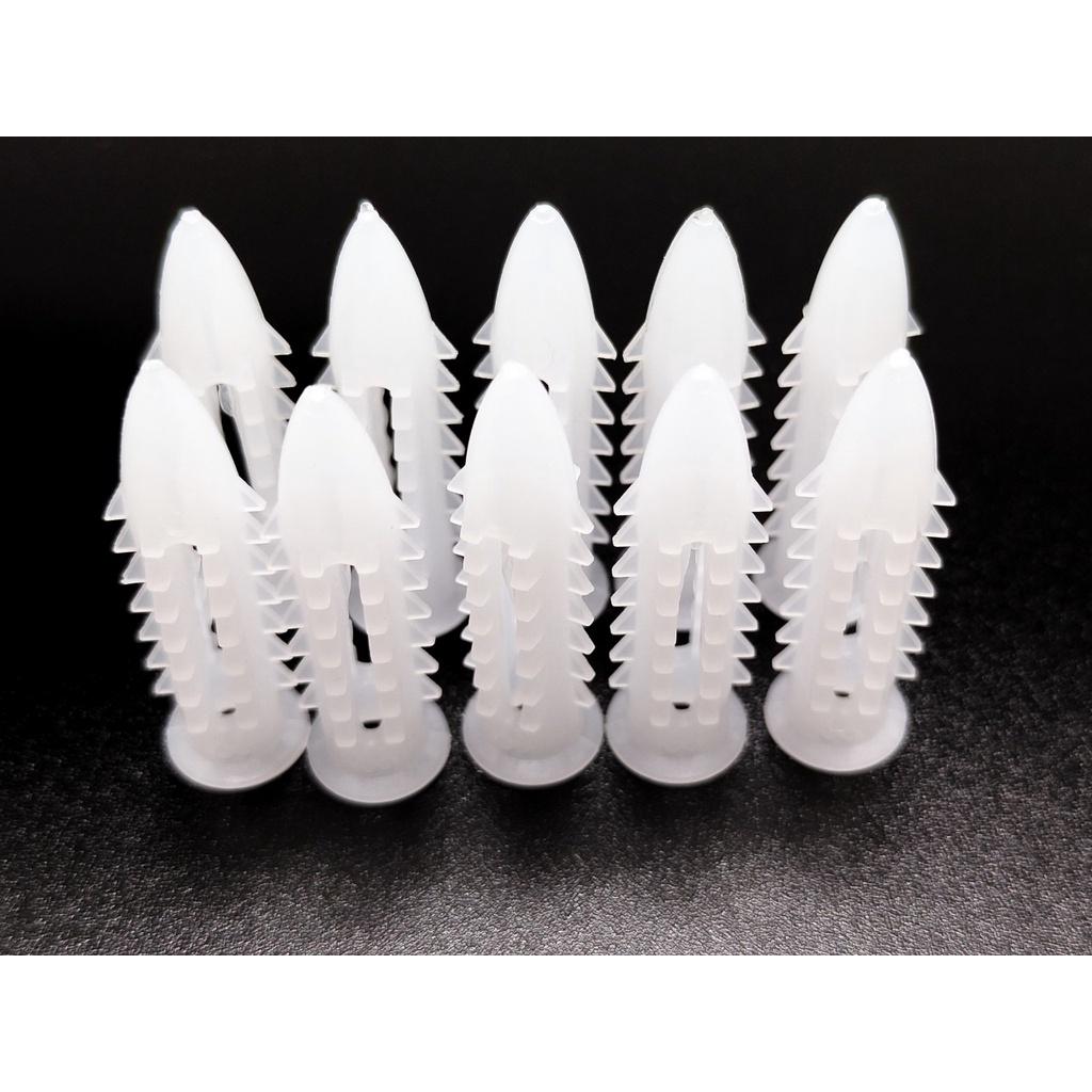 TẮC KÊ NHỰA,NỞ NHỰA 3 PHÂN 6 KHÍA 1 BỊCH 10 CON