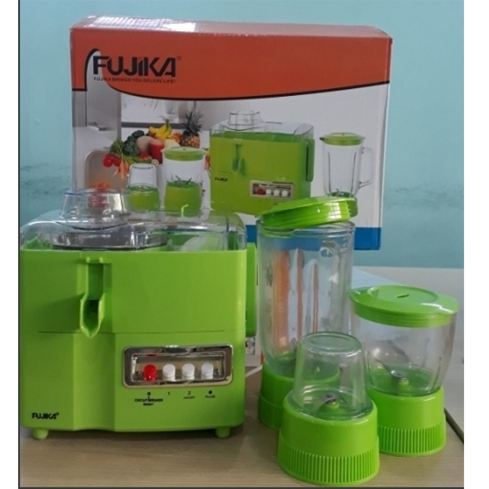 Máy Xay Ép Đa Năng Fụika 4 Cối Thủy Tinh Xay Ép Hoa Quả,Sinh Tố,Xay Thịt,Thực Phẩm - Hàng Chính Hãng