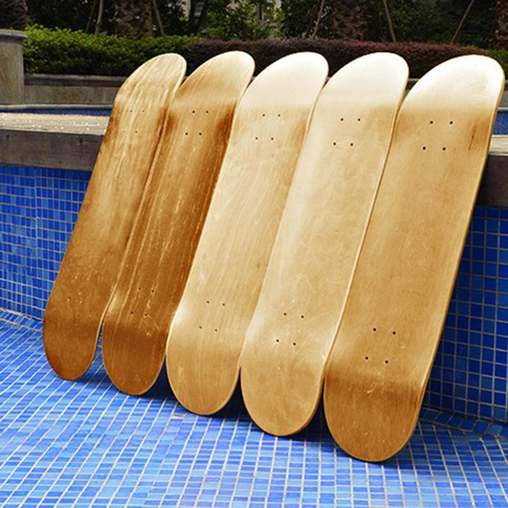 Skateboard   Wood   Skate   Deck   Board   Maple   Blank   Double   Concave