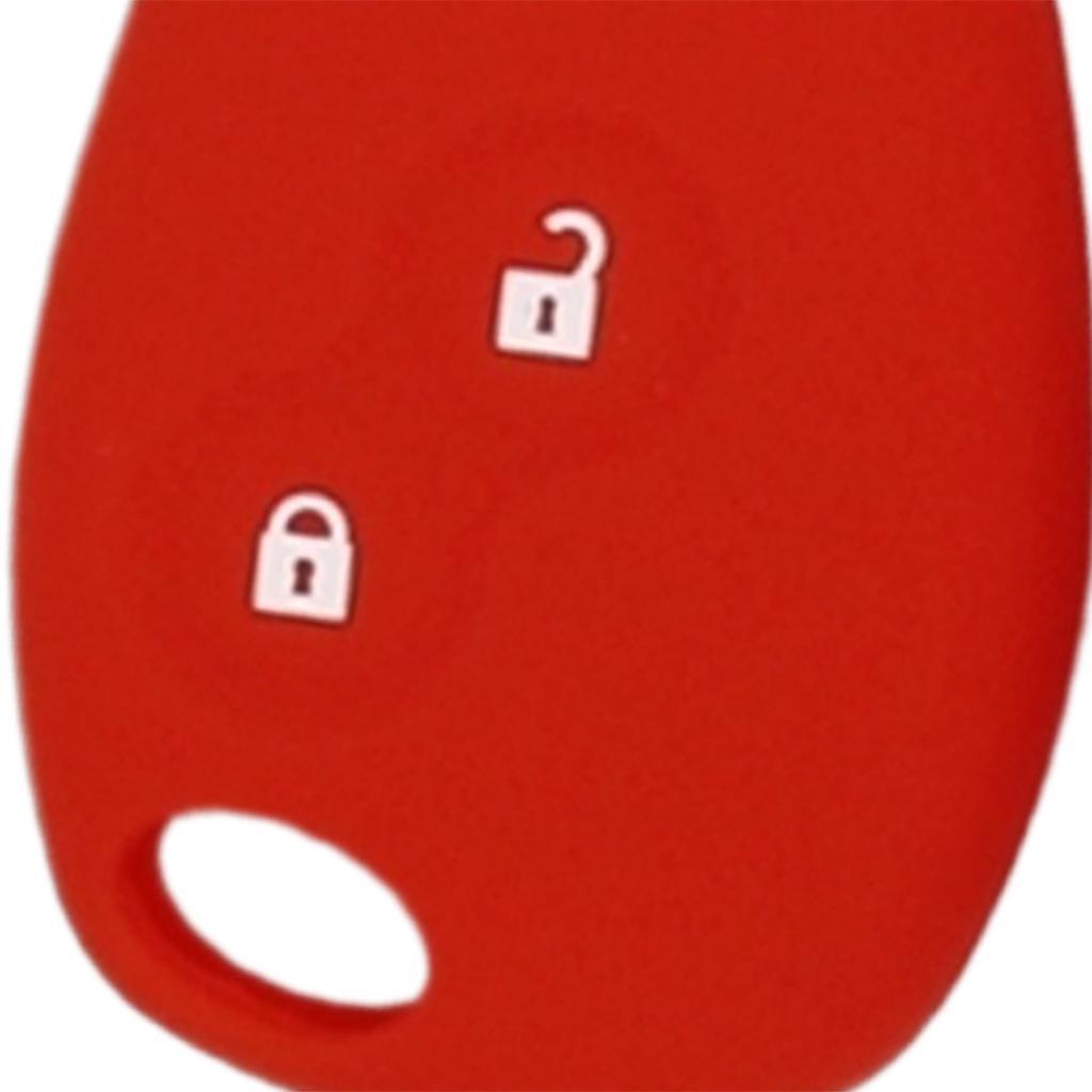 Key Fob 2 Buttons Silicone Protector Cover Case For