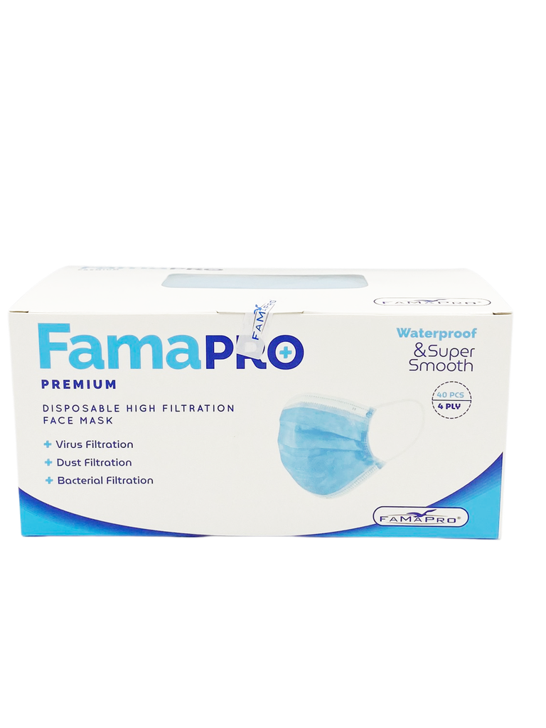 2 Hộp 2 Màu Khẩu Trang Y Tế Kháng Khuẩn Cao Cấp Famapro Premium/Kháng Virus, Bụi, Lọc Khuẩn 99%