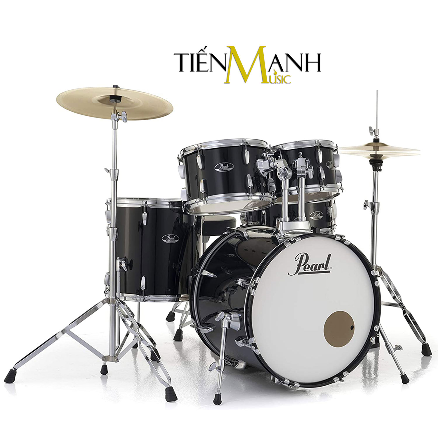 Bộ Trống Dàn Cơ Pearl Jazz Drum RS505C-C31 Jet Black RS505CC31 Hàng Chính Hãng - Kèm Móng Gẩy DreamMaker