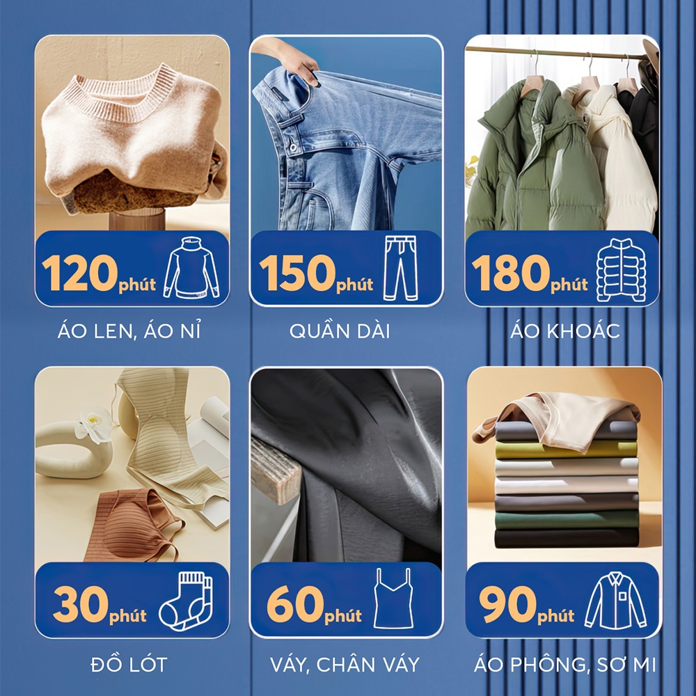 Tủ sấy quần áo Elmich CDE-8641 công suất 1800W có điều khiển, tải trọng 30kg, hẹn giờ sấy 0-180 phút - Hàng chính hãng