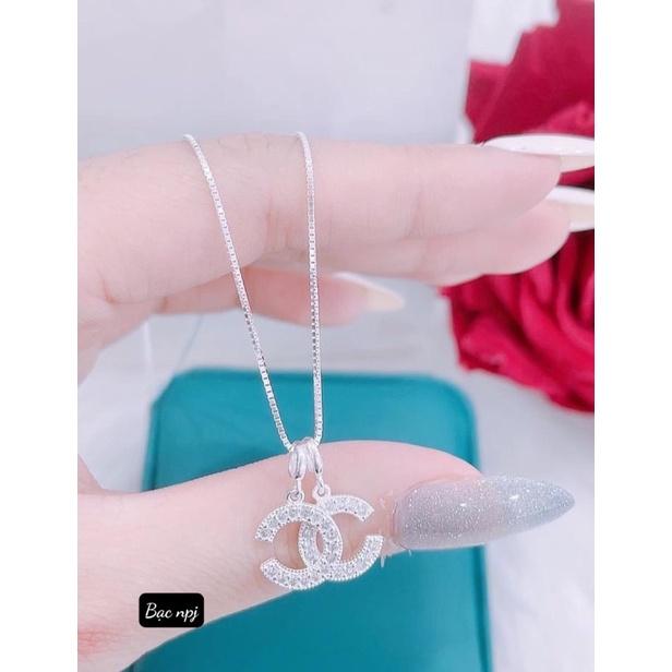 Dây chuyền X kiểu dáng mới, vòng cổ nữ Bạc ta - Bạc npj