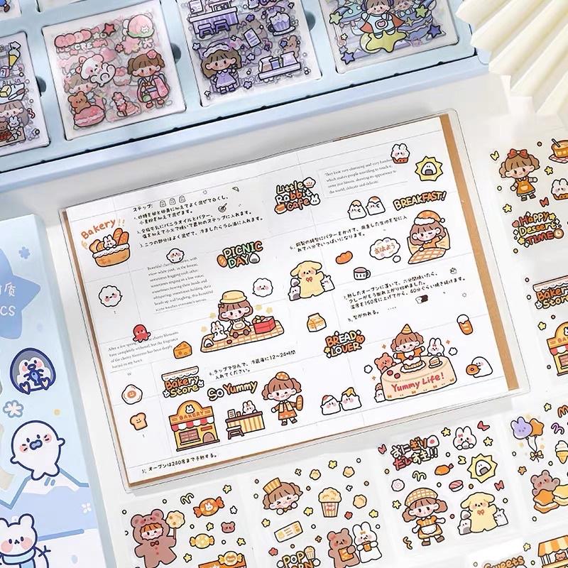 Sticker cute 1200 tấm hình dán dễ thương Lovely Book