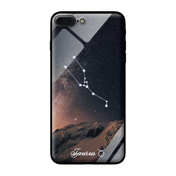 Ốp kính 12 cung Hoàng Đạo cho iPhone 7 Plus Taurus - Hàng chính hãng