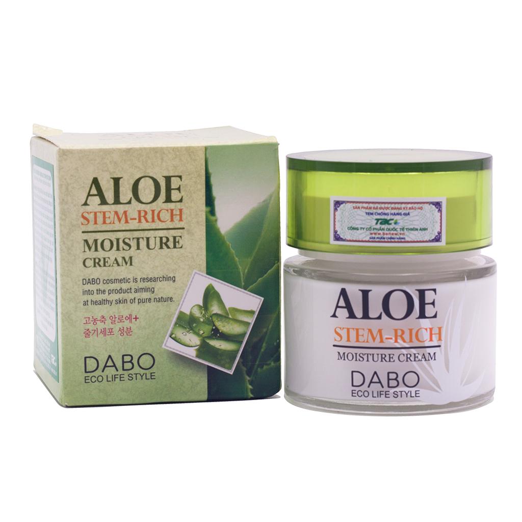 KEM DƯỠNG TRẮNG DA CHỐNG LÃO HÓA HÀN QUỐC CAO CẤP  DABO ALOE STEM-RICH CREAM (50G) – HÀNG CHÍNH HÃNG