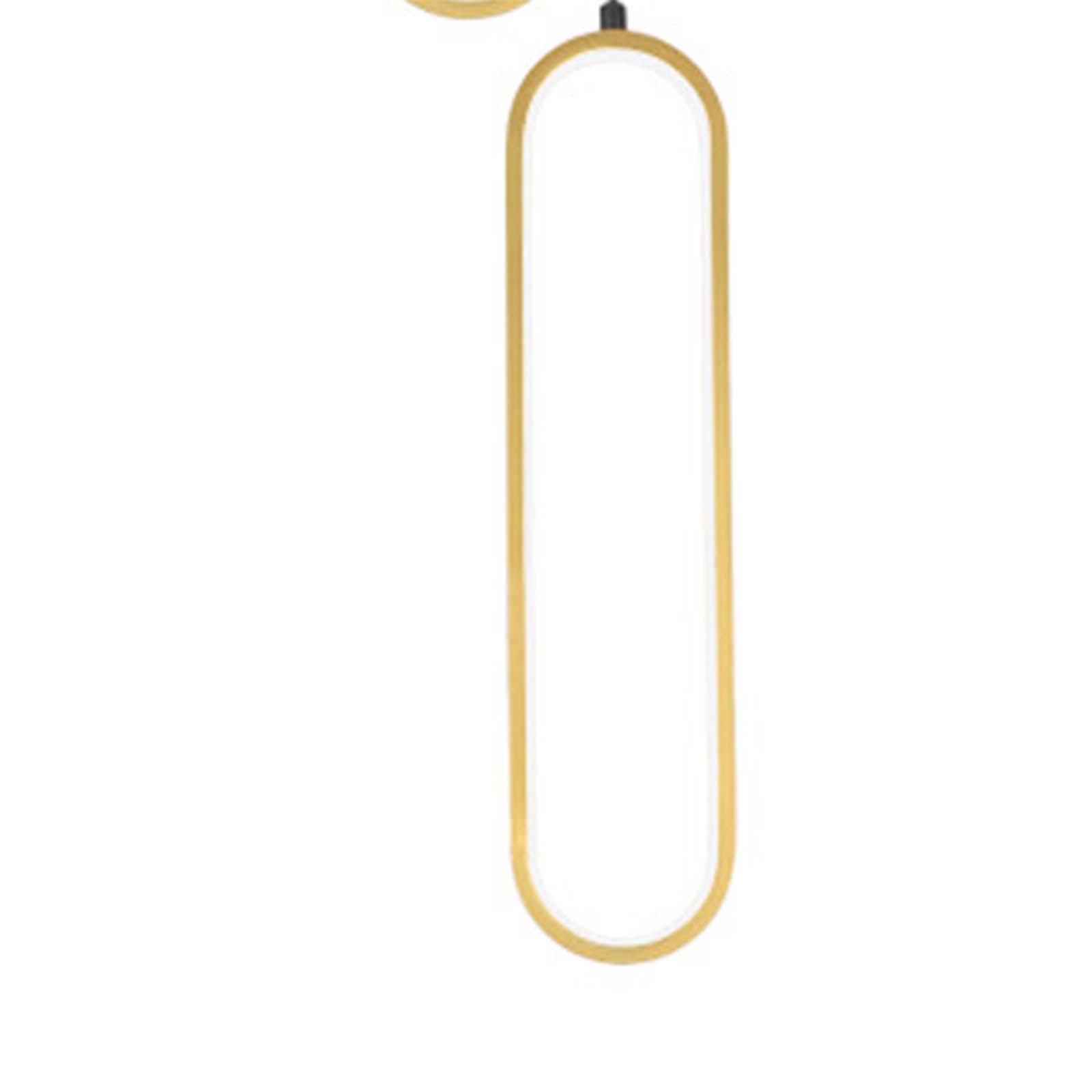 Golden Ceiling Hanging LED Pendant Lighting Adjustable Length Easily Install Pendant Chandelier Aluminum Body for Hallway, Dining Room, Bars