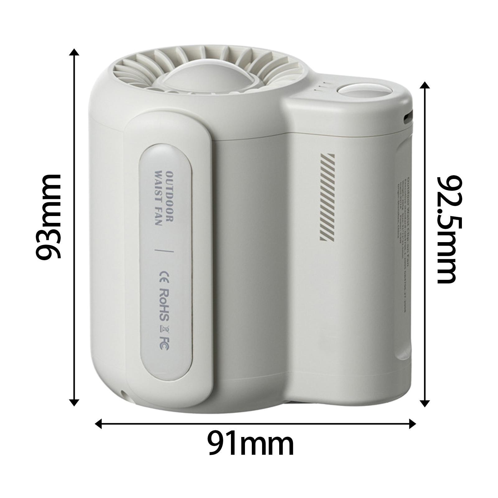 Belt Fan Outdoor Works Sports Mini Adjustable Portable Electric Portable Fan