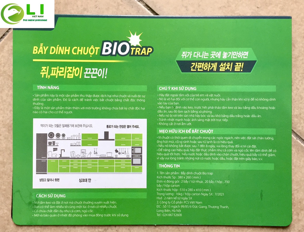 Miếng keo bẫy chuột siêu dính cực tốt hiệu quả cực cao, đảm bảo, tiện lợi, có thể tái sử dụng