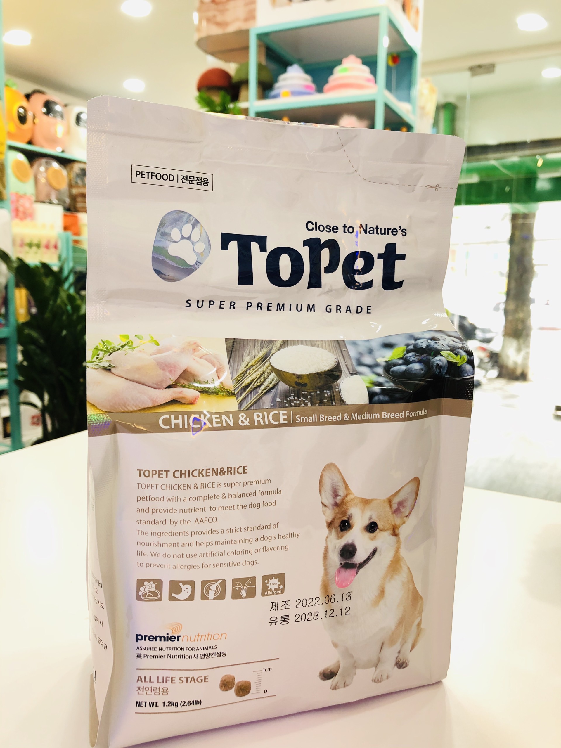 Hạt khô topet cho chó