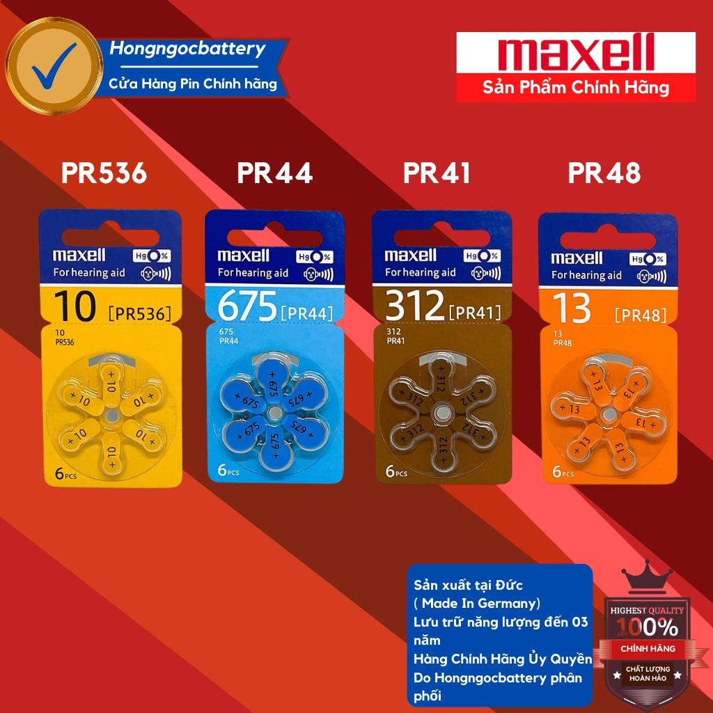 Pin máy trợ thính Maxell PR41 / PR44 / PR48 / PR536 1,45V Hàng chính hãng