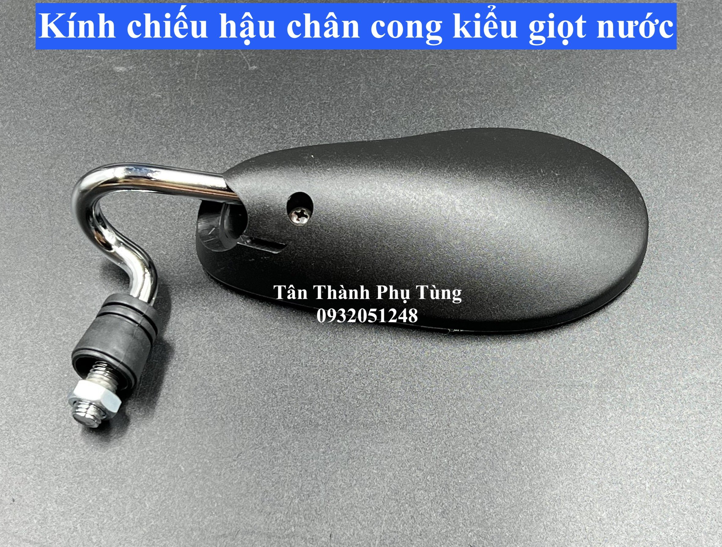 Kính chiếu hậu chân cong kiểu giọt nước dành cho xe máy