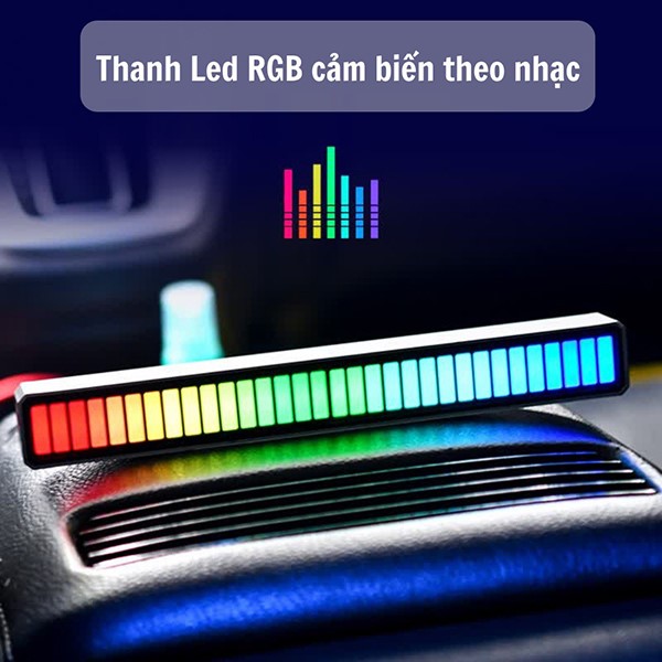 Đèn led RGB cảm biến âm thanh nháy theo nhạc