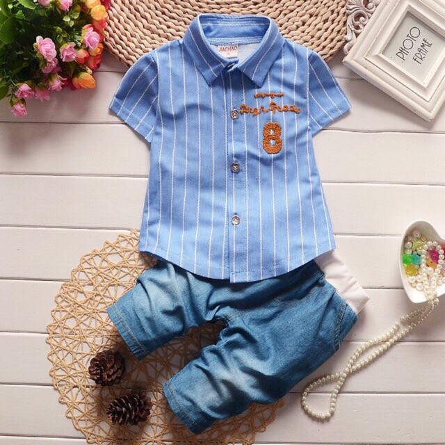 Đồ Bộ Bé Trai Tặng 1 Bộ Cotton Hè 60 k Set Đồ Bé Trai