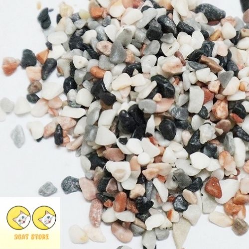 Sỏi nhiều màu cỡ nhỏ trang trí chậu cá sân vườn tiểu cảnh chậu trồng cây
